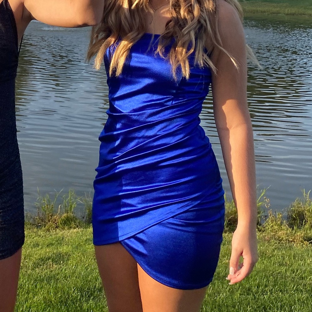 royal blue hoco dress